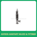 Sanitary safety relief valves with male threaded end